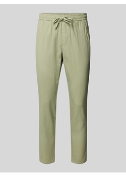 Spodnie o kroju tapered fit z dodatkiem streczu model ‘LINUS’ ze sklepu Peek&Cloppenburg  w kategorii Spodnie męskie - zdjęcie 171220327