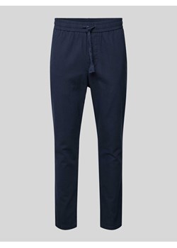 Spodnie o kroju tapered fit z dodatkiem streczu model ‘LINUS’ ze sklepu Peek&Cloppenburg  w kategorii Spodnie męskie - zdjęcie 171220359