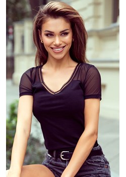 Czarny t-shirt damski Dorin, Kolor czarny, Rozmiar S, Eldar ze sklepu Intymna w kategorii Bluzki damskie - zdjęcie 171220366