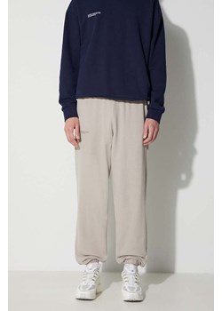 Pangaia spodnie dresowe bawełniane kolor szary gładkie ze sklepu PRM w kategorii Spodnie męskie - zdjęcie 171220407