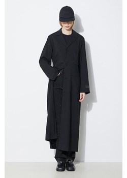 MM6 Maison Margiela płaszcz wełniany kolor czarny przejściowy S62AA0081 ze sklepu PRM w kategorii Płaszcze damskie - zdjęcie 171220606