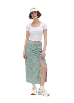 Cropp - Zielona spódnica midi w kwiatki - zielony ze sklepu Cropp w kategorii Spódnice - zdjęcie 171221259