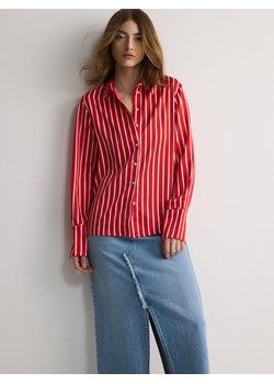 Reserved - Satynowa koszula - czerwony ze sklepu Reserved w kategorii Koszule damskie - zdjęcie 171222055