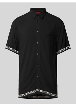 Koszula casualowa o kroju straight fit z wiskozy model ‘Ebor’ ze sklepu Peek&Cloppenburg  w kategorii Koszule męskie - zdjęcie 171223438
