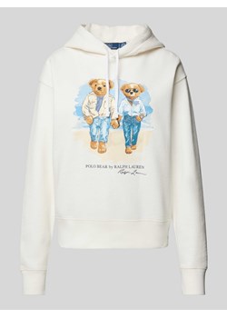 Bluza o kroju oversized z kapturem i nadrukiem z motywem model ‘BEAR’ ze sklepu Peek&Cloppenburg  w kategorii Bluzy damskie - zdjęcie 171223536