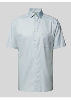 Koszula biznesowa o kroju modern fit z kieszenią na piersi model ‘Bergamo’ ze sklepu Peek&Cloppenburg  w kategorii Koszule męskie - zdjęcie 171223639