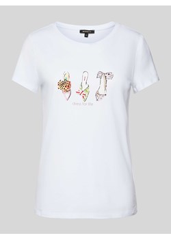 T-shirt z obszyciem z kamieni stras ze sklepu Peek&Cloppenburg  w kategorii Bluzki damskie - zdjęcie 171223835
