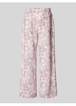Spodnie materiałowe ze wzorem na całej powierzchni model ‘Teska’ ze sklepu Peek&Cloppenburg  w kategorii Spodnie damskie - zdjęcie 171223836