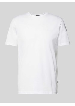 T-shirt z prążkowanym,okrągłym dekoltem model ‘Cosmo’ ze sklepu Peek&Cloppenburg  w kategorii T-shirty męskie - zdjęcie 171223927
