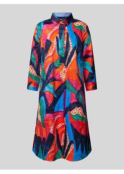 Sukienka koszulowa o długości do kolan ze wzorem na całej powierzchni ze sklepu Peek&Cloppenburg  w kategorii Sukienki - zdjęcie 171224108