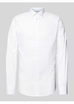 Koszula biznesowa o kroju tailored fit z kołnierzykiem typu kent ze sklepu Peek&Cloppenburg  w kategorii Koszule męskie - zdjęcie 171224148