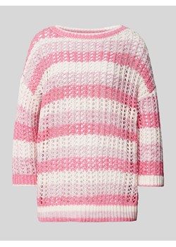 Sweter z dzianiny z ażurowym wzorem ze sklepu Peek&Cloppenburg  w kategorii Swetry damskie - zdjęcie 171224318