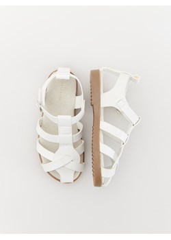 Reserved - Sandały z imitacji skóry - biały ze sklepu Reserved w kategorii Sandały dziecięce - zdjęcie 171226388