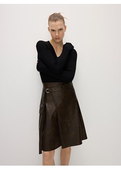 Reserved - Asymetryczna spódnica cargo - zielony ze sklepu Reserved w kategorii Spódnice - zdjęcie 171226505