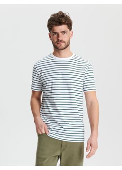 Sinsay - Koszulka w paski - zielony ze sklepu Sinsay w kategorii T-shirty męskie - zdjęcie 171227265