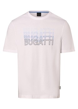 Bugatti Koszulka męska Mężczyźni Bawełna biały nadruk ze sklepu vangraaf w kategorii T-shirty męskie - zdjęcie 171227576