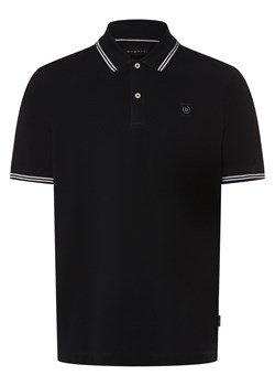 Bugatti Męska koszulka polo Mężczyźni Bawełna granatowy jednolity ze sklepu vangraaf w kategorii T-shirty męskie - zdjęcie 171227578