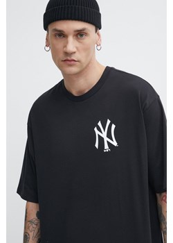 New Era t-shirt bawełniany męski kolor czarny z nadrukiem NEW YORK YANKEES ze sklepu ANSWEAR.com w kategorii T-shirty męskie - zdjęcie 171227695