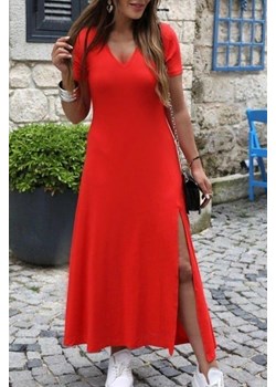 Sukienka REALFEDA RED ze sklepu Ivet Shop w kategorii Sukienki - zdjęcie 171229045