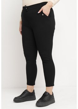 Czarne Spodnie z Nogawkami 7/8 i Kieszeniami Gavotta ze sklepu Born2be Odzież w kategorii Spodnie damskie - zdjęcie 171229529