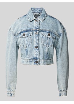 Kurtka jeansowa krótka z kieszeniami z patką na piersi model ‘NATHI’ ze sklepu Peek&Cloppenburg  w kategorii Kurtki damskie - zdjęcie 171230156