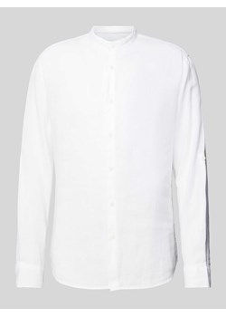 Koszula lniana o kroju regular fit ze stójką model ‘KYLIAN’ ze sklepu Peek&Cloppenburg  w kategorii Koszule męskie - zdjęcie 171230186