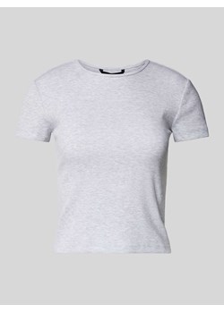 T-shirt z prążkowaniem model ‘CHLOE’ ze sklepu Peek&Cloppenburg  w kategorii Bluzki damskie - zdjęcie 171230199