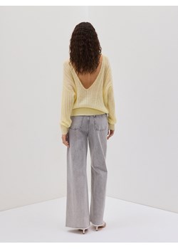 Reserved - Sweter z metalicznym efektem z wełną - jasnożółty ze sklepu Reserved w kategorii Swetry damskie - zdjęcie 171231568
