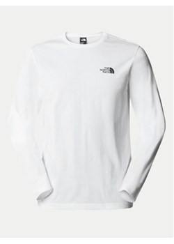 The North Face Longsleeve Simple Dome NF0A87QN Biały Regular Fit ze sklepu MODIVO w kategorii T-shirty męskie - zdjęcie 171234136