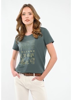 T-shirt z błyszczącą aplikacją T-ASH ze sklepu Volcano.pl w kategorii Bluzki damskie - zdjęcie 171236198