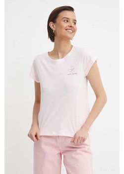 Pepe Jeans t-shirt bawełniany damski kolor różowy ze sklepu ANSWEAR.com w kategorii Bluzki damskie - zdjęcie 171237467