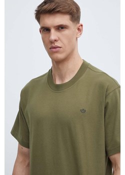 adidas Originals t-shirt bawełniany męski kolor zielony gładki IP2771 ze sklepu ANSWEAR.com w kategorii T-shirty męskie - zdjęcie 171237497