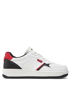 Sneakersy Levi's® VUNI0091S-0239 White Black Red ze sklepu eobuwie.pl w kategorii Buty sportowe dziecięce - zdjęcie 171238445