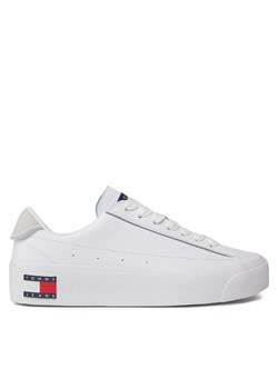 Sneakersy Tommy Jeans Tjw Vulc Flatform Sneaker Ess EN0EN02509 White YBS ze sklepu eobuwie.pl w kategorii Buty sportowe damskie - zdjęcie 171238986