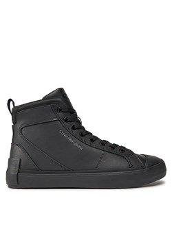 Sneakersy Calvin Klein Jeans Vulcanized Mid Laceup Mix In Uc YM0YM00900 Triple Black 0GT ze sklepu eobuwie.pl w kategorii Trampki męskie - zdjęcie 171239157