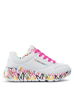 Sneakersy Skechers Lovely Luv 314976L/WMLT White/Multi ze sklepu eobuwie.pl w kategorii Buty sportowe dziecięce - zdjęcie 171240307