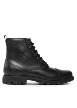Trzewiki Clarks Batcombe Cap 261746767 Black Leather ze sklepu eobuwie.pl w kategorii Buty zimowe męskie - zdjęcie 171240517