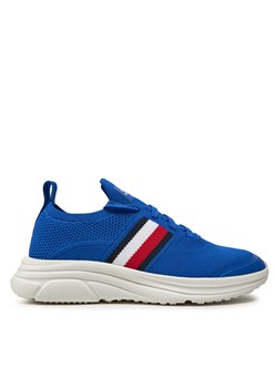 Sneakersy Tommy Hilfiger Modern Runner Knit Stripes Ess FM0FM04798 Ultra Blue C66 ze sklepu eobuwie.pl w kategorii Buty sportowe męskie - zdjęcie 171240785
