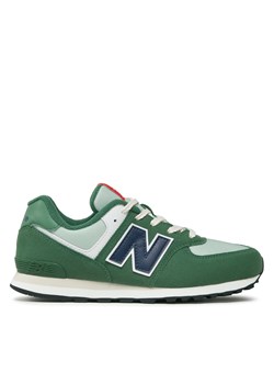 Sneakersy New Balance GC574HGB Zielony ze sklepu eobuwie.pl w kategorii Buty sportowe dziecięce - zdjęcie 171241886