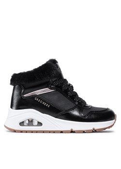 Sneakersy Skechers Uno Cozy On Air 310518L/BKRG Black/Rose Gold ze sklepu eobuwie.pl w kategorii Buty zimowe dziecięce - zdjęcie 171241945