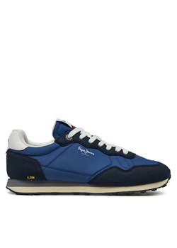 Sneakersy Pepe Jeans Natch Basic M PMS40010 Niebieski ze sklepu eobuwie.pl w kategorii Buty sportowe męskie - zdjęcie 171242658