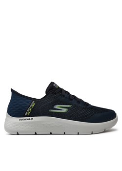 Sneakersy Skechers Go Walk Flex-New World 216505/NVLM Granatowy ze sklepu eobuwie.pl w kategorii Buty sportowe męskie - zdjęcie 171243048