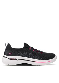 Sneakersy Skechers Go Walk Arch Fit 124863/BKHP Black/Hot Pink ze sklepu eobuwie.pl w kategorii Buty sportowe damskie - zdjęcie 171243356