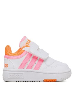 Buty adidas Hoops H03859 White/Pink/Orange ze sklepu eobuwie.pl w kategorii Buty sportowe dziecięce - zdjęcie 171245105
