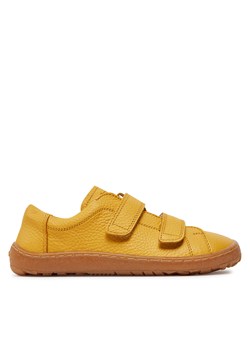 Sneakersy Froddo Barefoot Base G3130240-6 D Żółty ze sklepu eobuwie.pl w kategorii Półbuty dziecięce - zdjęcie 171245265