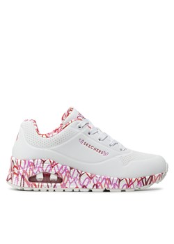 Sneakersy Skechers Uno Loving Love 155506/WRPK White/Red/Pink ze sklepu eobuwie.pl w kategorii Buty sportowe damskie - zdjęcie 171245345