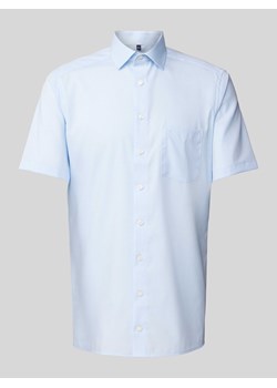 Koszula biznesowa o kroju modern fit z kieszenią na piersi ze sklepu Peek&Cloppenburg  w kategorii Koszule męskie - zdjęcie 171245759