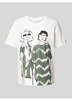 T-shirt z nadrukowanym motywem ze sklepu Peek&Cloppenburg  w kategorii Bluzki damskie - zdjęcie 171245785