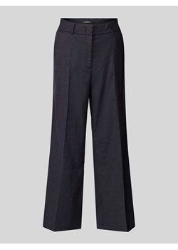 Lniane spodnie o kroju regular fit w kant model ‘CALIFORNIA’ ze sklepu Peek&Cloppenburg  w kategorii Spodnie damskie - zdjęcie 171245815