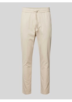 Spodnie o kroju tapered fit z dodatkiem streczu model ‘LINUS’ ze sklepu Peek&Cloppenburg  w kategorii Spodnie męskie - zdjęcie 171246015